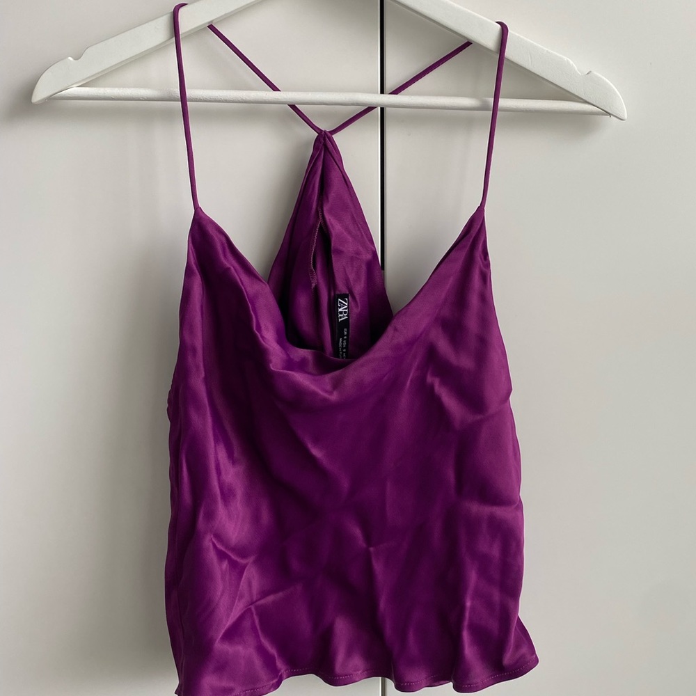 Zara Silky Purple Tunic